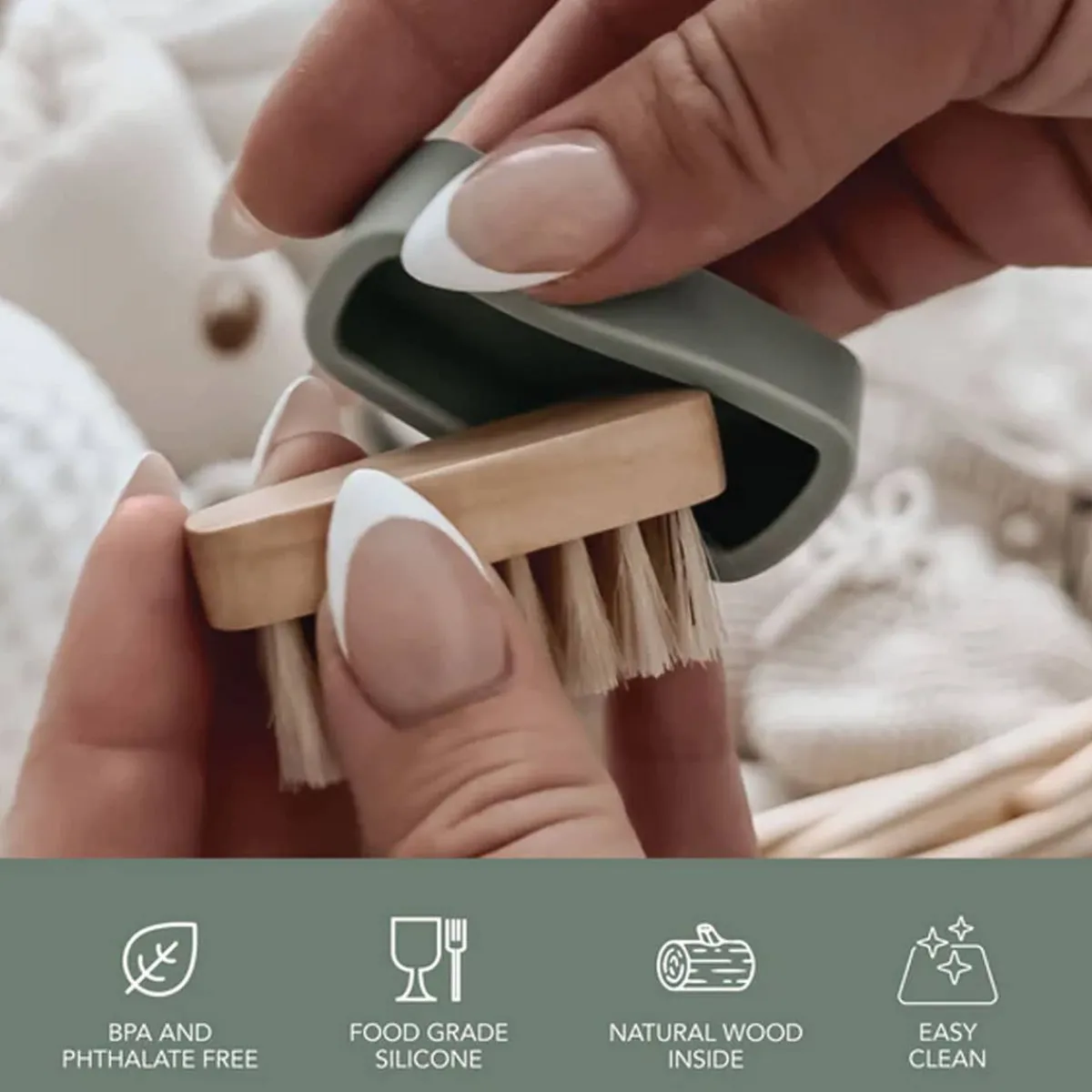 Baby Brushes + Combs|Infant Nail Care-Nouka Baby Nail Brush