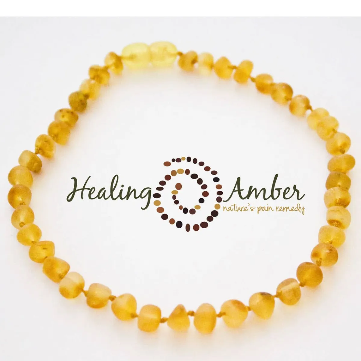 Jewelery-Healing Amber Baby Necklace 11"