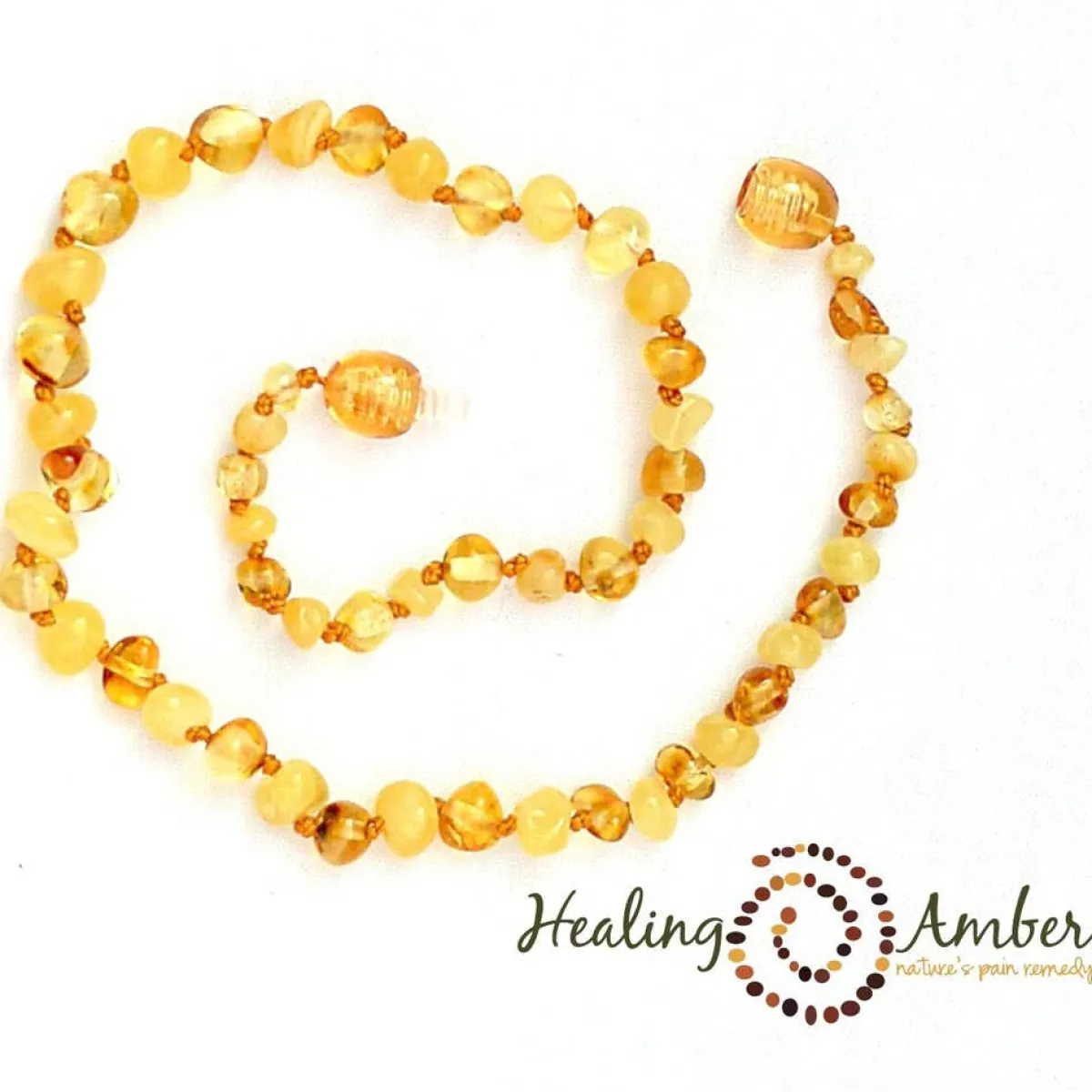 Jewelery-Healing Amber Baby Necklace 11"