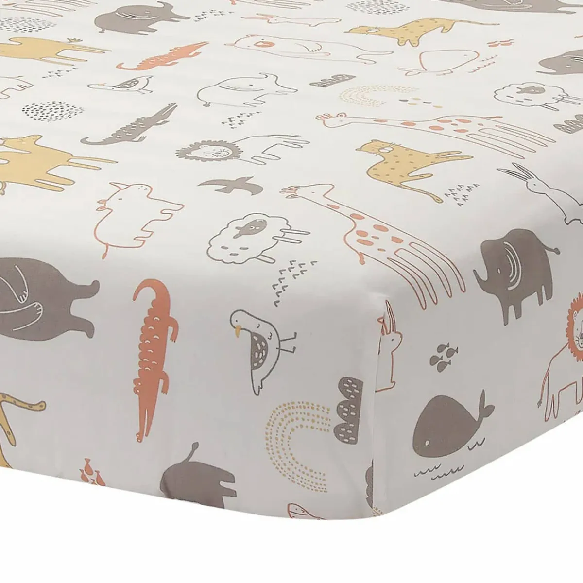 Crib Bedding Sets-Lambs & Ivy Baby Noah 3 Piece Crib Set