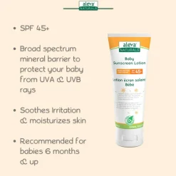 Sunscreen-Aleva Naturals Baby Sunscreen Lotion (100 mL)