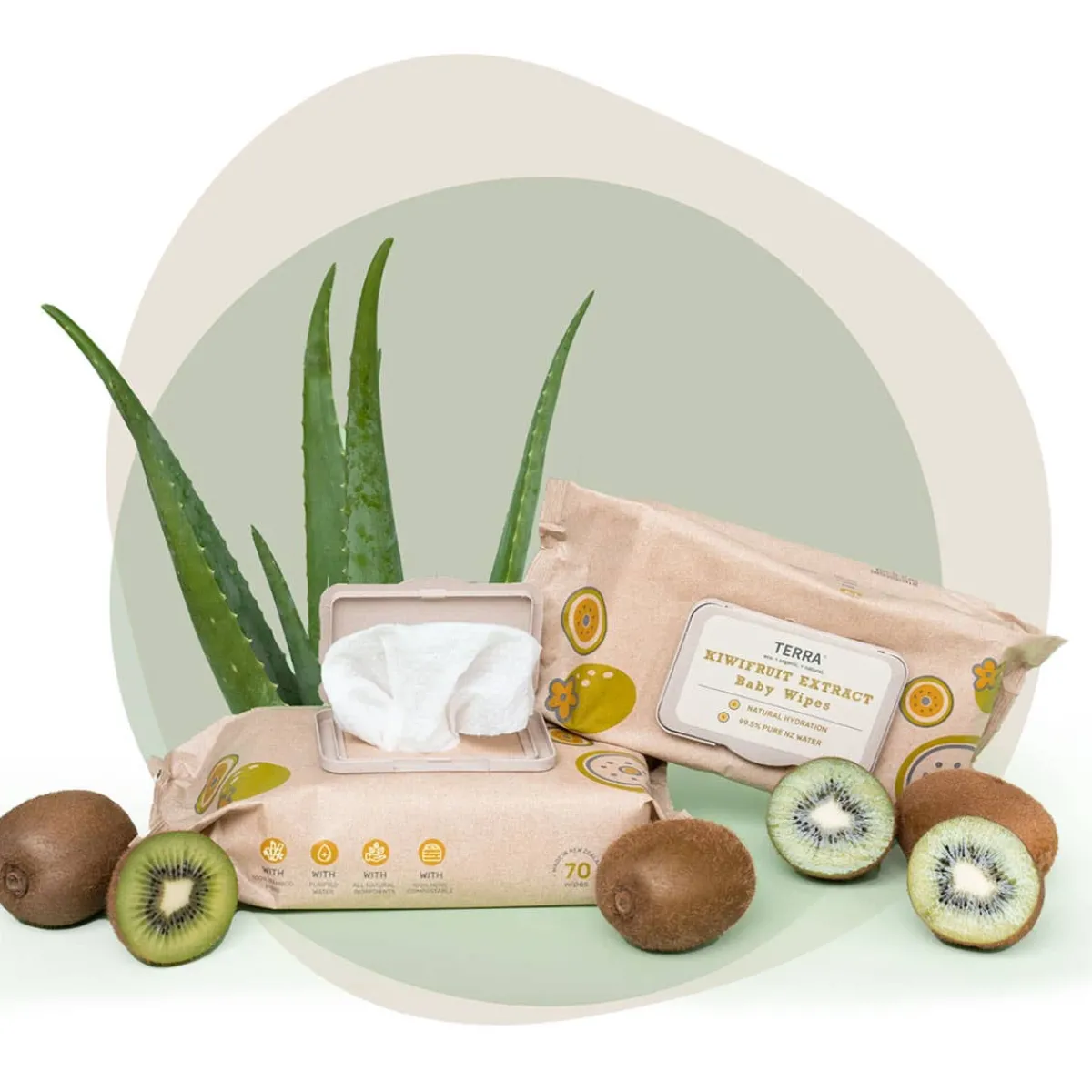 Wellness Balms + Wipes|Baby Wipes-Terra Baby Wipes (70 Pack)