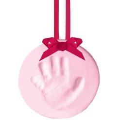 Holiday Decorations-Pearhead Babyprint Ornament - Pink