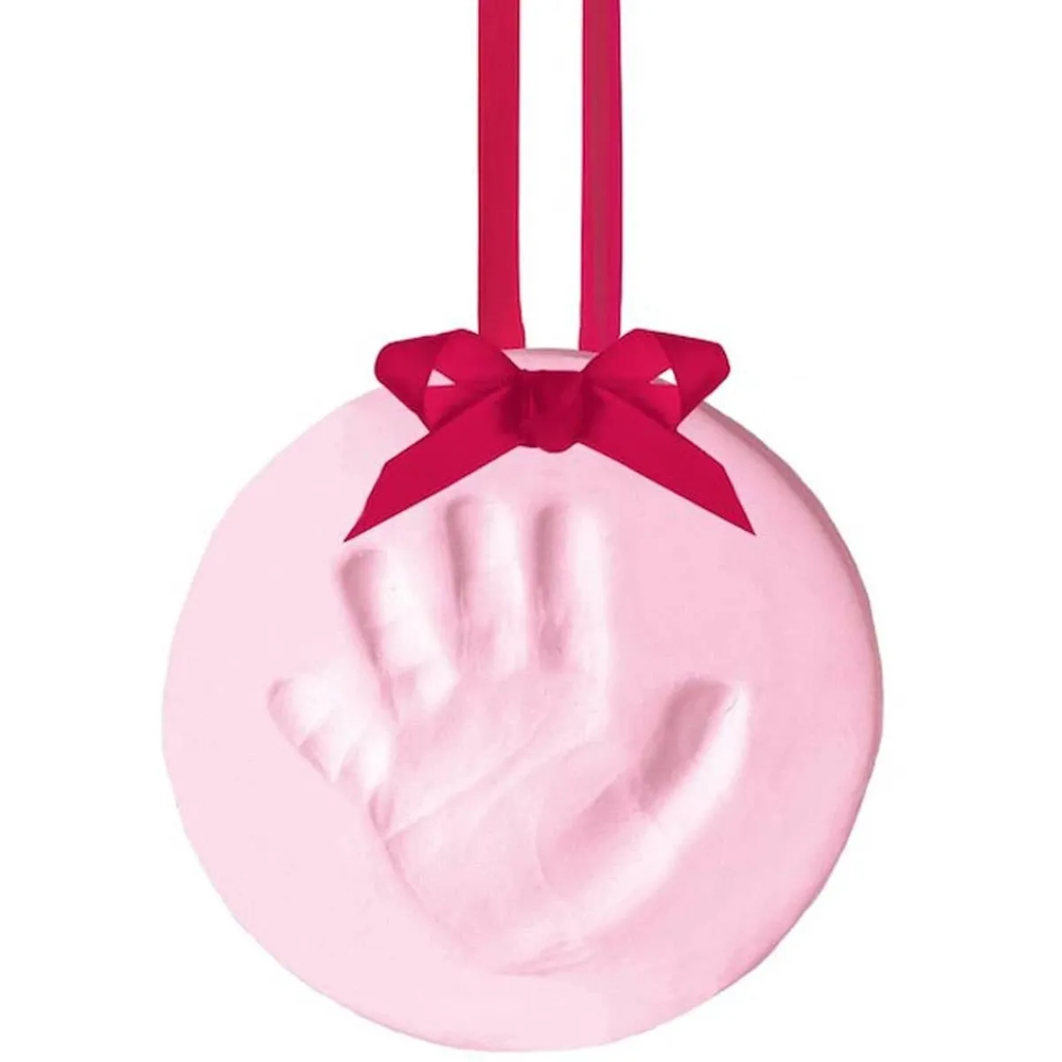 Holiday Decorations-Pearhead Babyprint Ornament - Pink