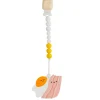 Teethers|Pacifiers + Clips-LouLou Lollipop Bacon & Eggs Teether Set