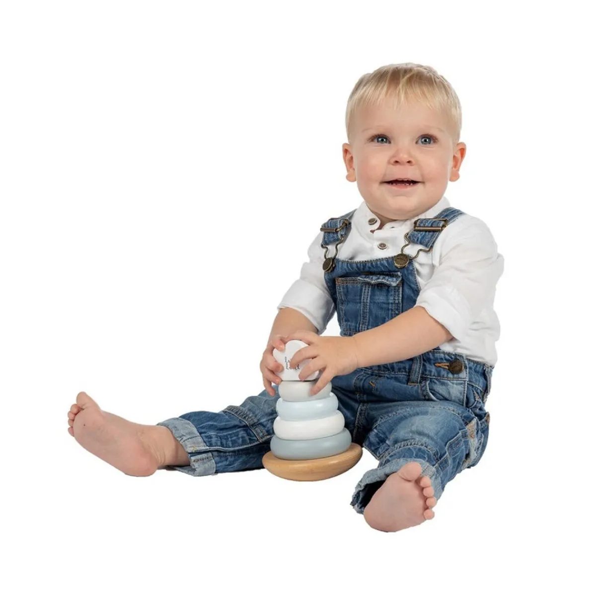 Stack + Nest Toys|Wooden Toys-Label Label Balanced Stacking Rings