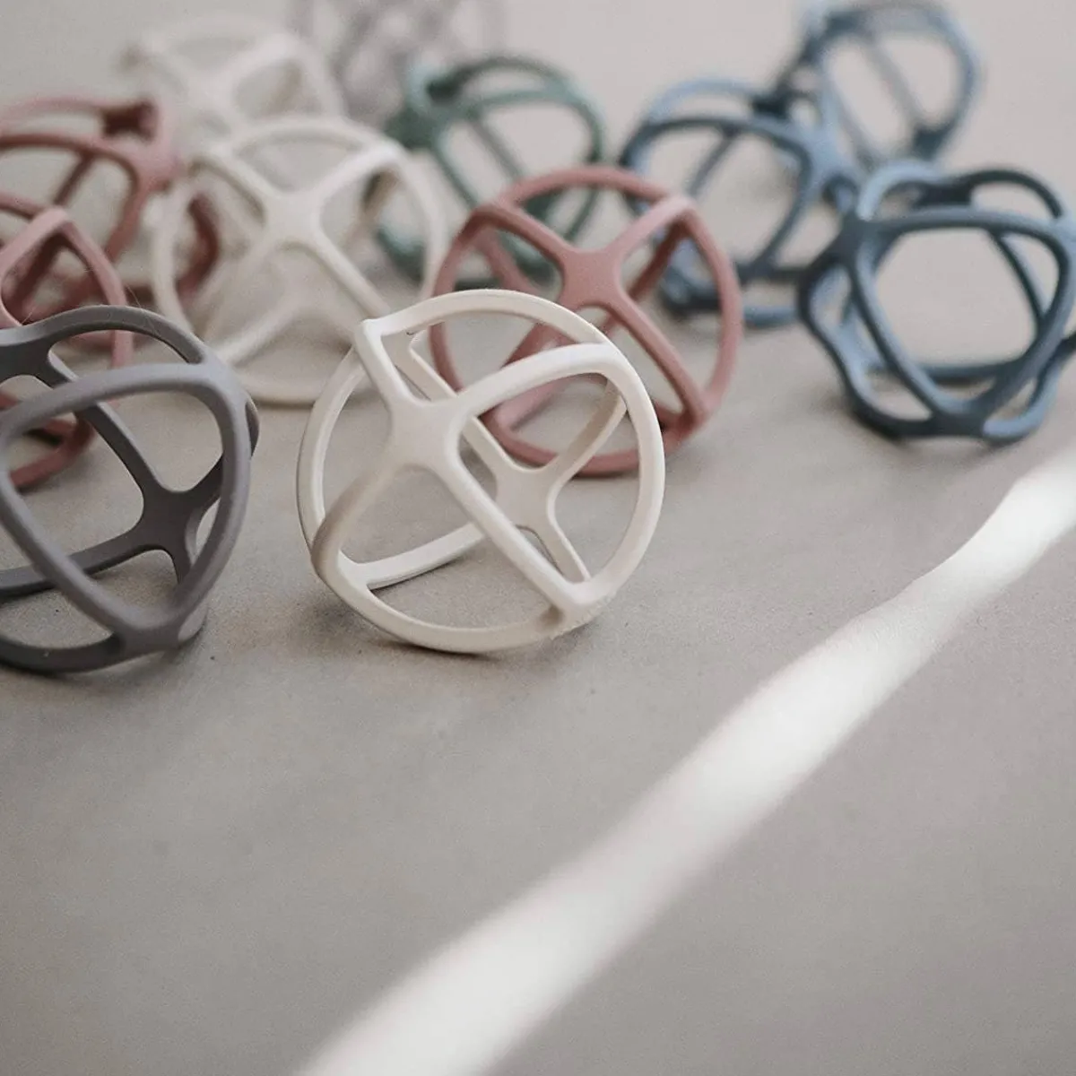 Teethers|Pacifiers + Clips-Mushie Ball Teether