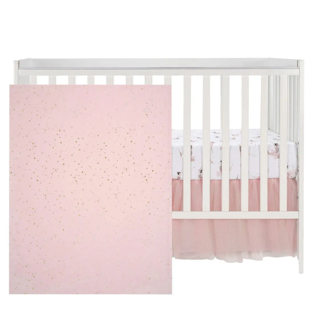 Crib Bedding Sets-Lambs & Ivy Ballerina Baby 3 Piece Crib Set