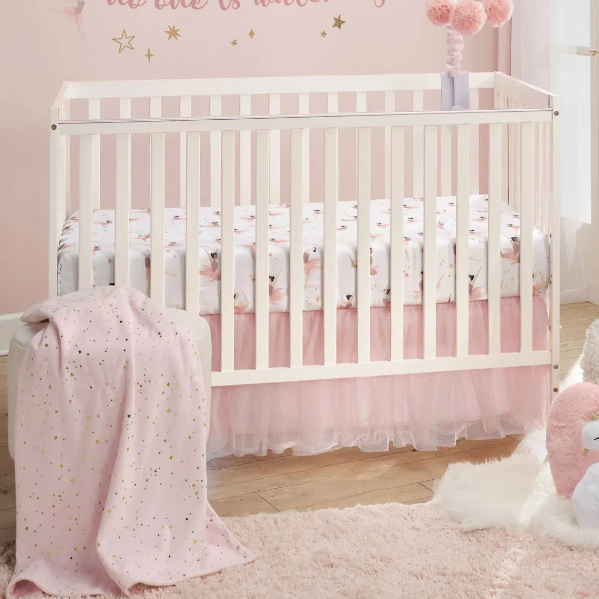 Crib Fitted Sheets-Lambs & Ivy Ballerina Baby Crib Sheet