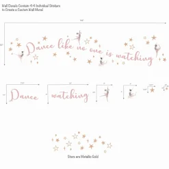 Wall Decor-Lambs & Ivy Ballerina Baby Wall Decals