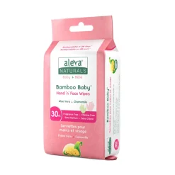Wellness Balms + Wipes-Aleva Naturals Bamboo Hand & Face Wipes (30ct)