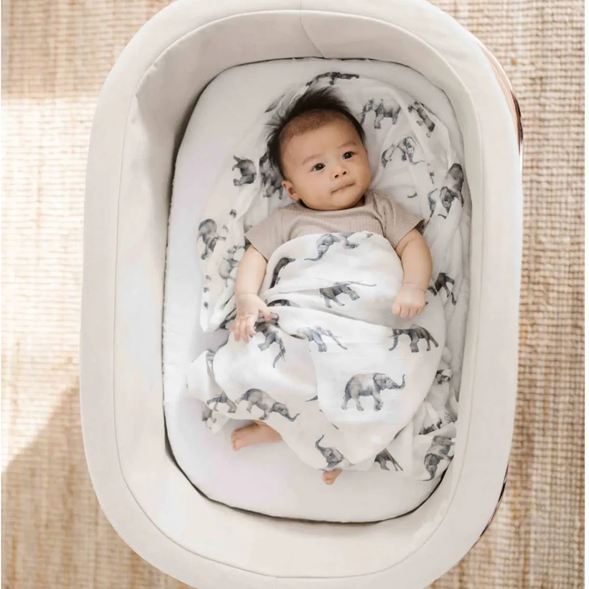 Blankets|Sleep Sacks + Wraps-Lil North Co. Bamboo Muslin Swaddle