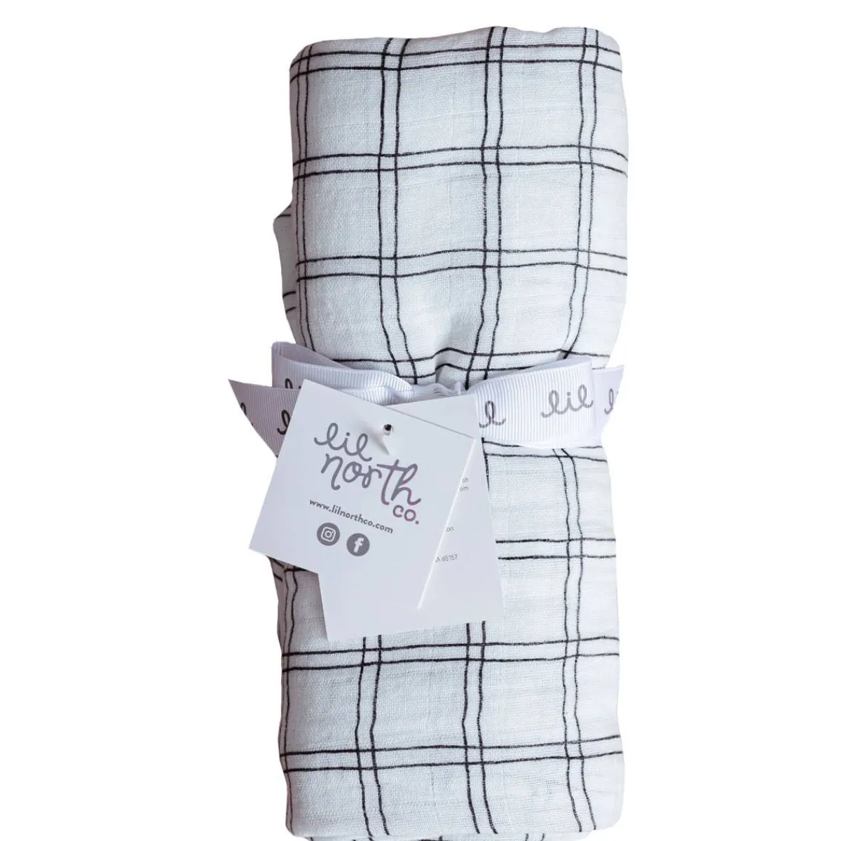 Blankets|Sleep Sacks + Wraps-Lil North Co. Bamboo Muslin Swaddle