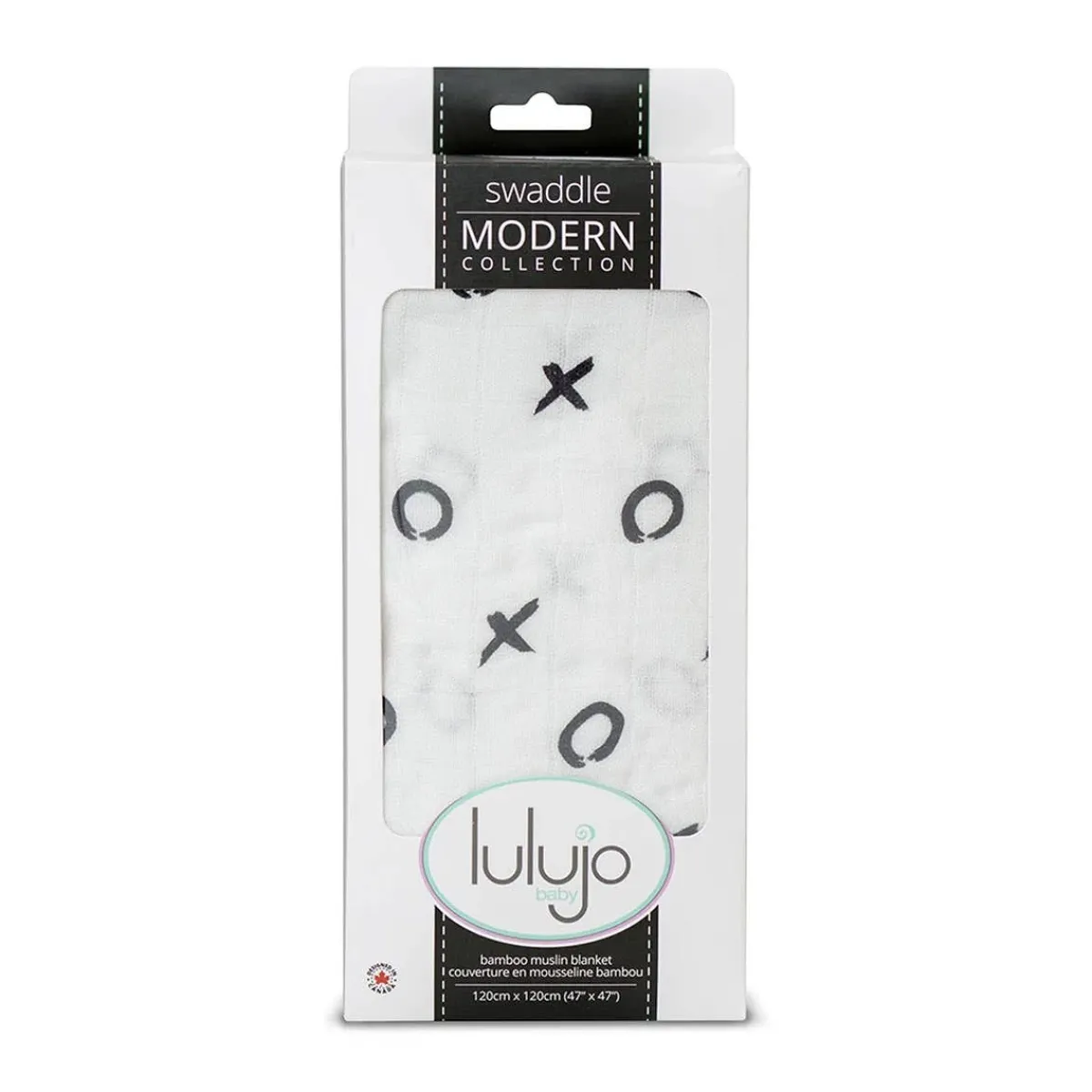Blankets|Sleep Sacks + Wraps-Lulujo Bamboo Muslin Swaddle