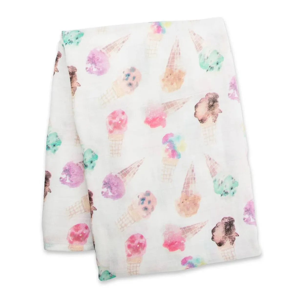 Blankets|Sleep Sacks + Wraps-Lulujo Bamboo Muslin Swaddle