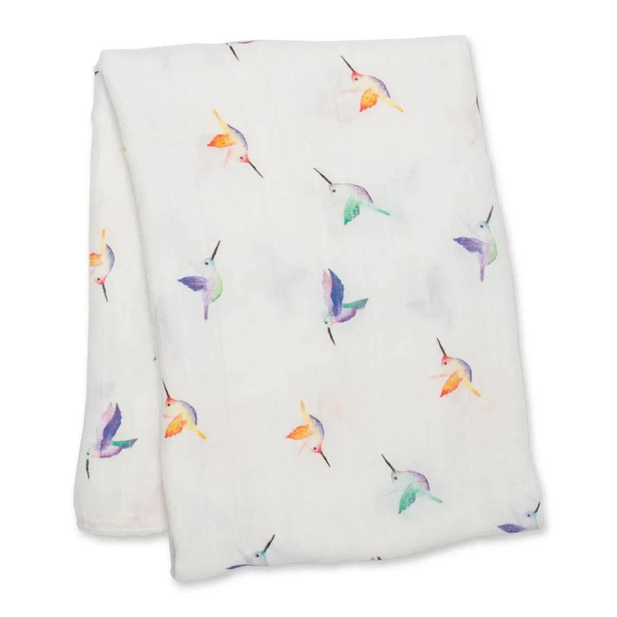 Blankets|Sleep Sacks + Wraps-Lulujo Bamboo Muslin Swaddle