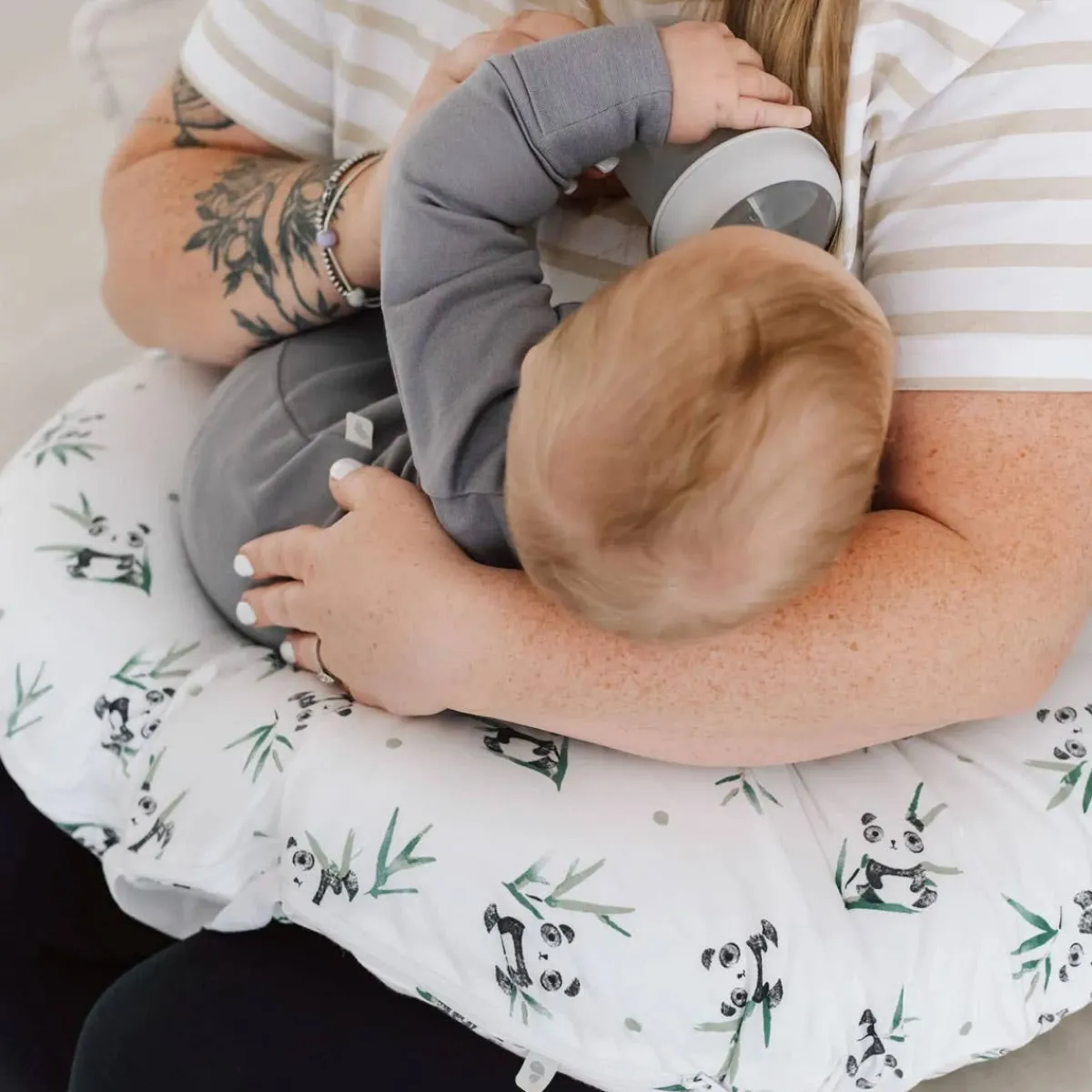 Nursing Pillows|Pillows-Perlimpinpin Bamboo Nursing Pillow (Print)