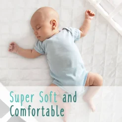 Crib Mattress Protection-Baby Works Bamboo Quilted & Fitted Crib Mattress Protector