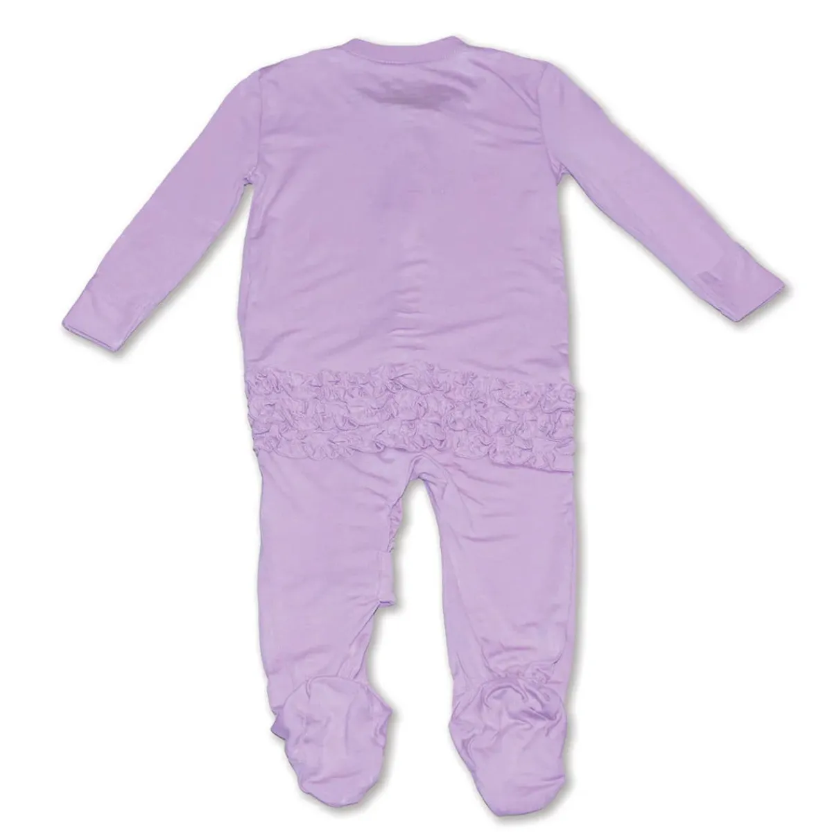 Onesies|Sleepers-Silkberry Baby Bamboo Ruffle Footie (Solid)