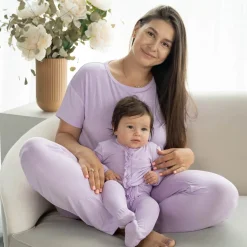 Onesies|Sleepers-Silkberry Baby Bamboo Ruffle Footie (Solid)