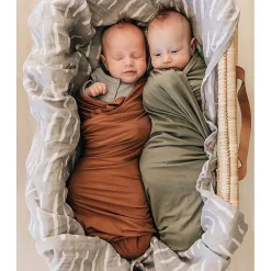 Blankets|Sleep Sacks + Wraps-Mebie Baby Bamboo Stretch Swaddle