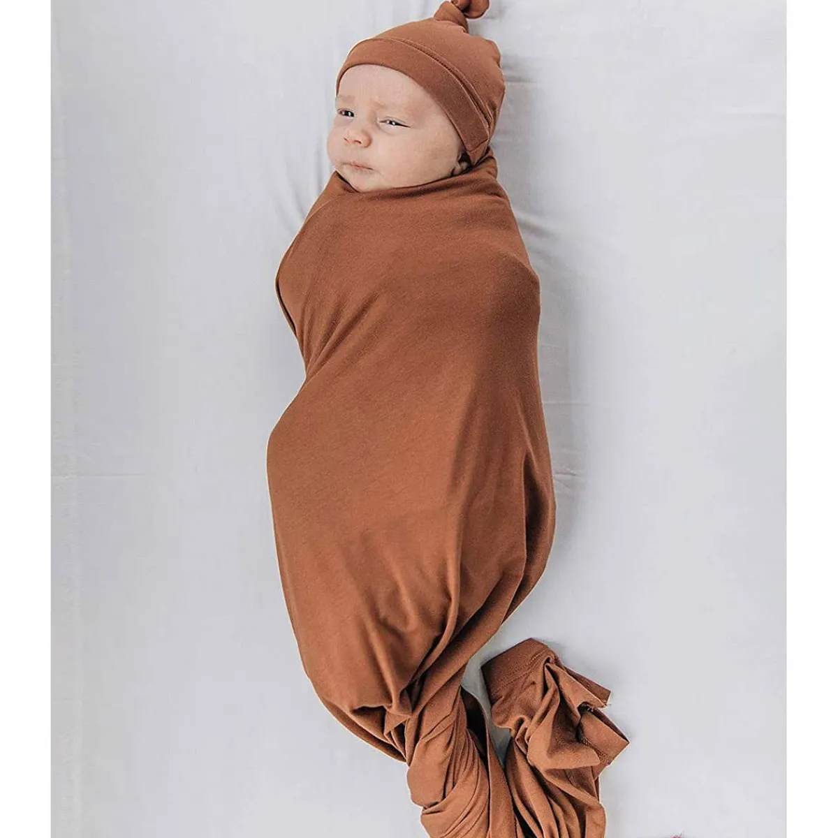 Blankets|Sleep Sacks + Wraps-Mebie Baby Bamboo Stretch Swaddle