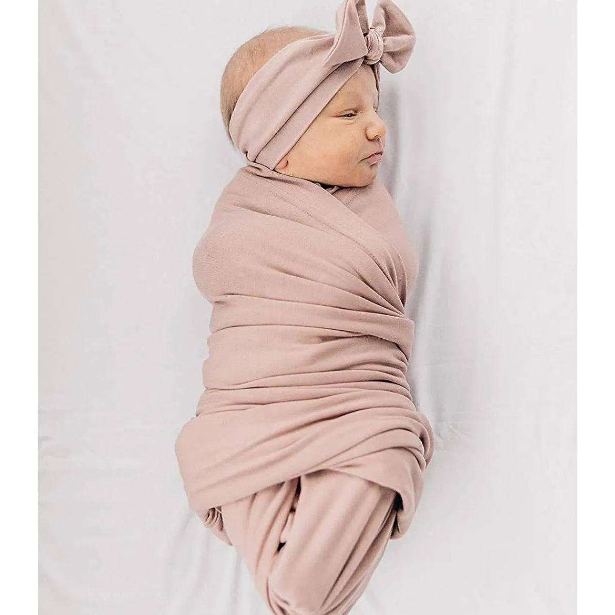 Blankets|Sleep Sacks + Wraps-Mebie Baby Bamboo Stretch Swaddle