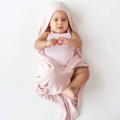Towels + Cloths-Kyte Baby Bamboo Terry Hooded Infant Bath Towel