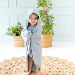 Towels + Cloths-Kyte Baby Bamboo Terry Hooded Infant Bath Towel