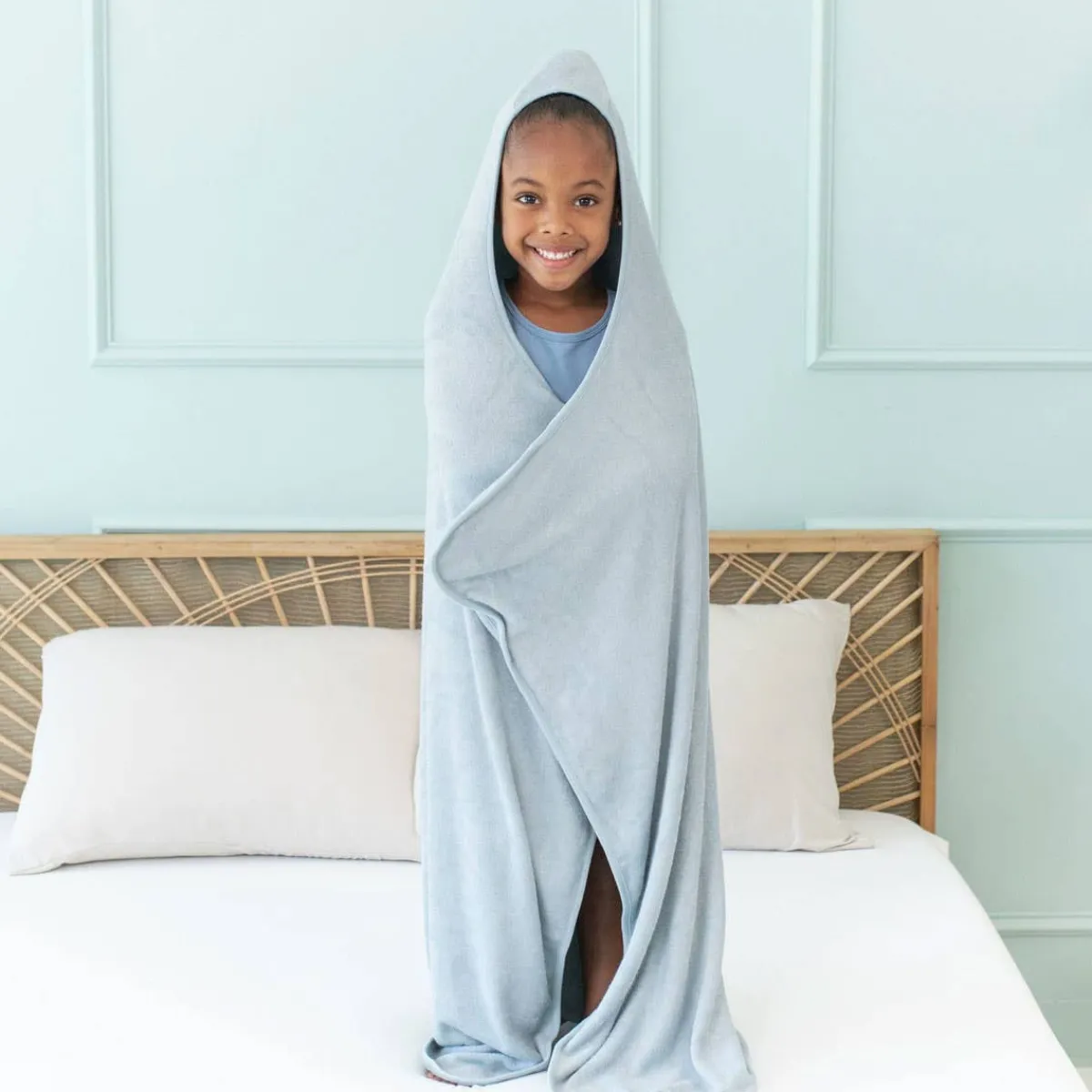Towels + Cloths-Kyte Baby Bamboo Terry Hooded Toddler Bath Towel