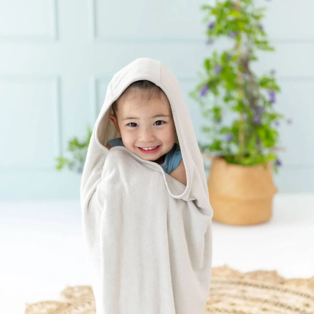 Towels + Cloths-Kyte Baby Bamboo Terry Hooded Toddler Bath Towel
