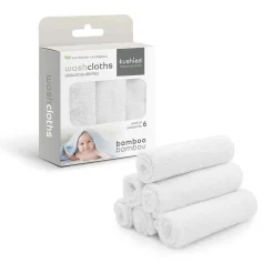 Towels + Cloths-Kushies Bamboo Washcloths (6 Pack)