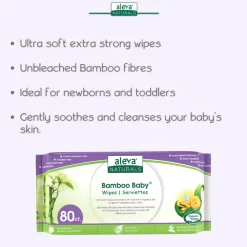 Wellness Balms + Wipes|Baby Wipes-Aleva Naturals Bamboo Wipes (80ct)
