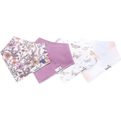 Bibs + Burps-Copper Pearl Bandana Bib (4 Pack)