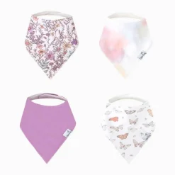 Bibs + Burps-Copper Pearl Bandana Bib (4 Pack)