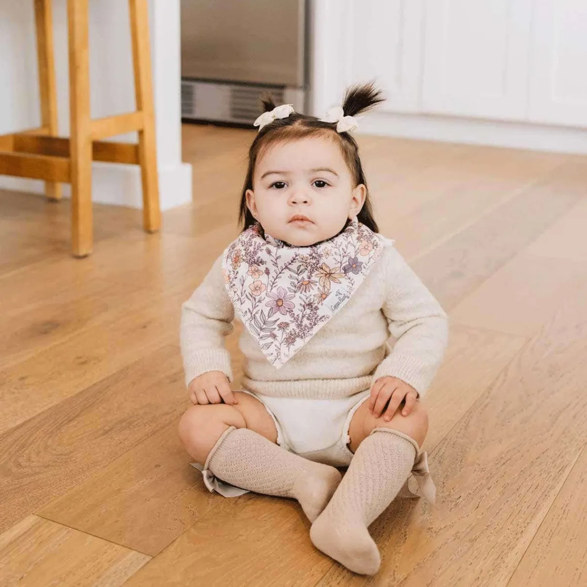 Bibs + Burps-Copper Pearl Bandana Bib (4 Pack)