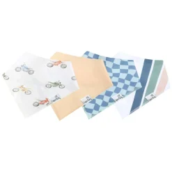 Bibs + Burps-Copper Pearl Bandana Bib (4 Pack)