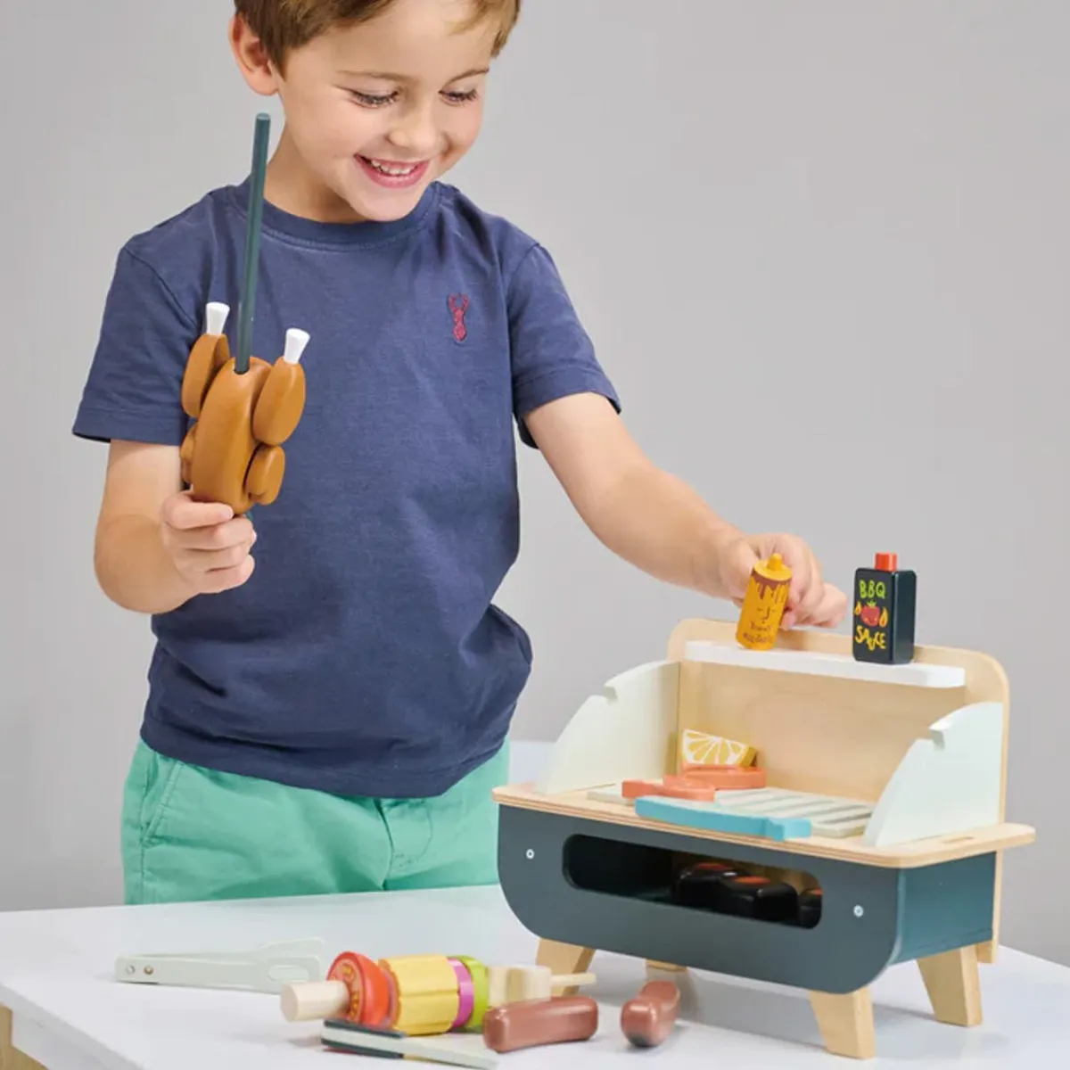 Pretend Play|Wooden Toys-Tender Leaf Toys Barbecue Play Set