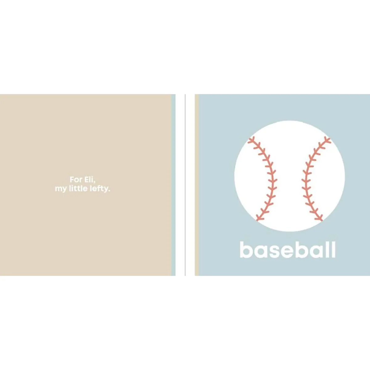 Board Books-Left Hand Book House Baseball Baby