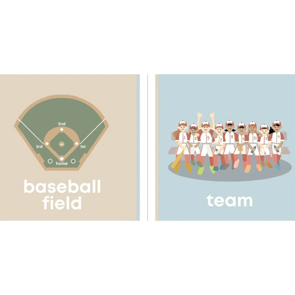 Board Books-Left Hand Book House Baseball Baby