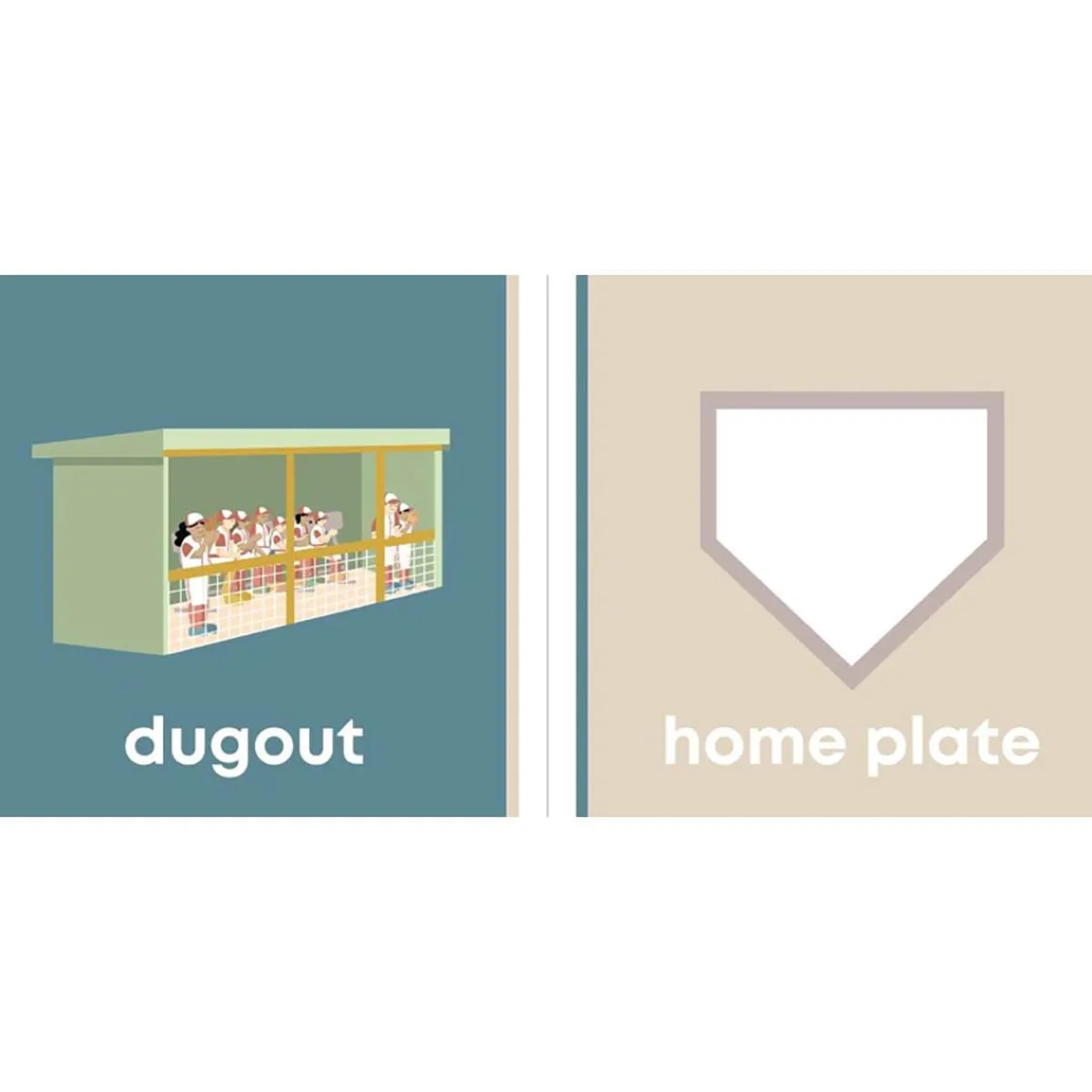 Board Books-Left Hand Book House Baseball Baby