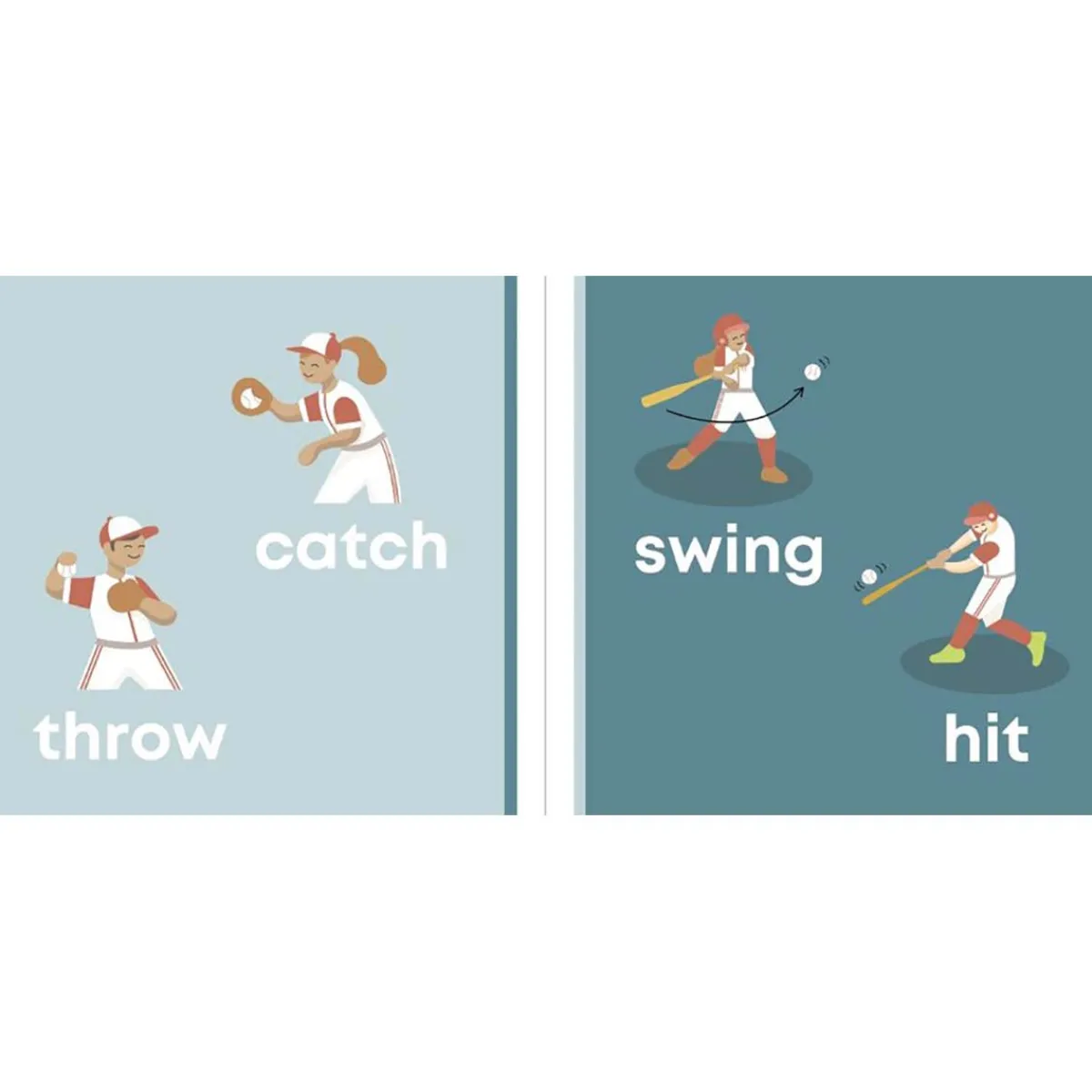 Board Books-Left Hand Book House Baseball Baby