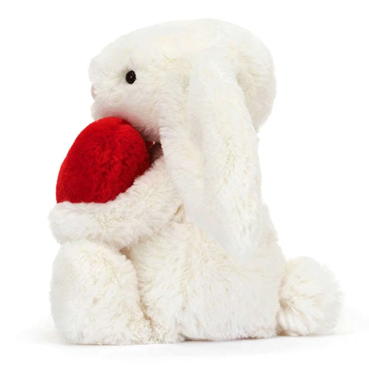 Plush Animals-Jellycat Bashful Bunny (Original) Red Love Heart