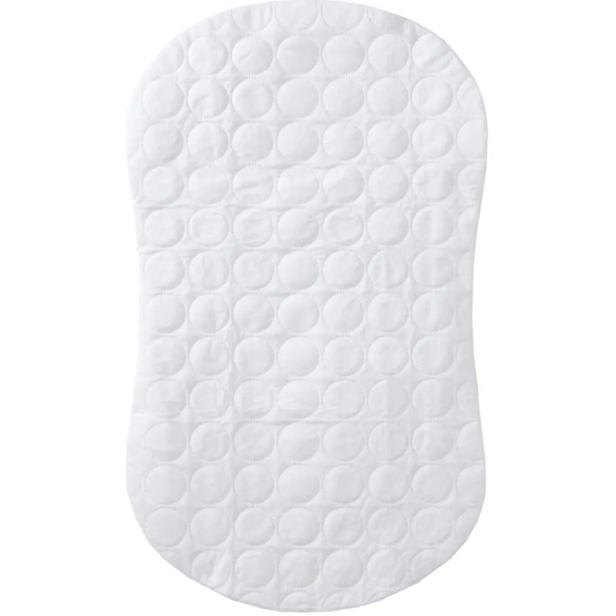 Oval Crib Bedding|Bassinet Sheets-Halo BassiNest Mattress Pad White