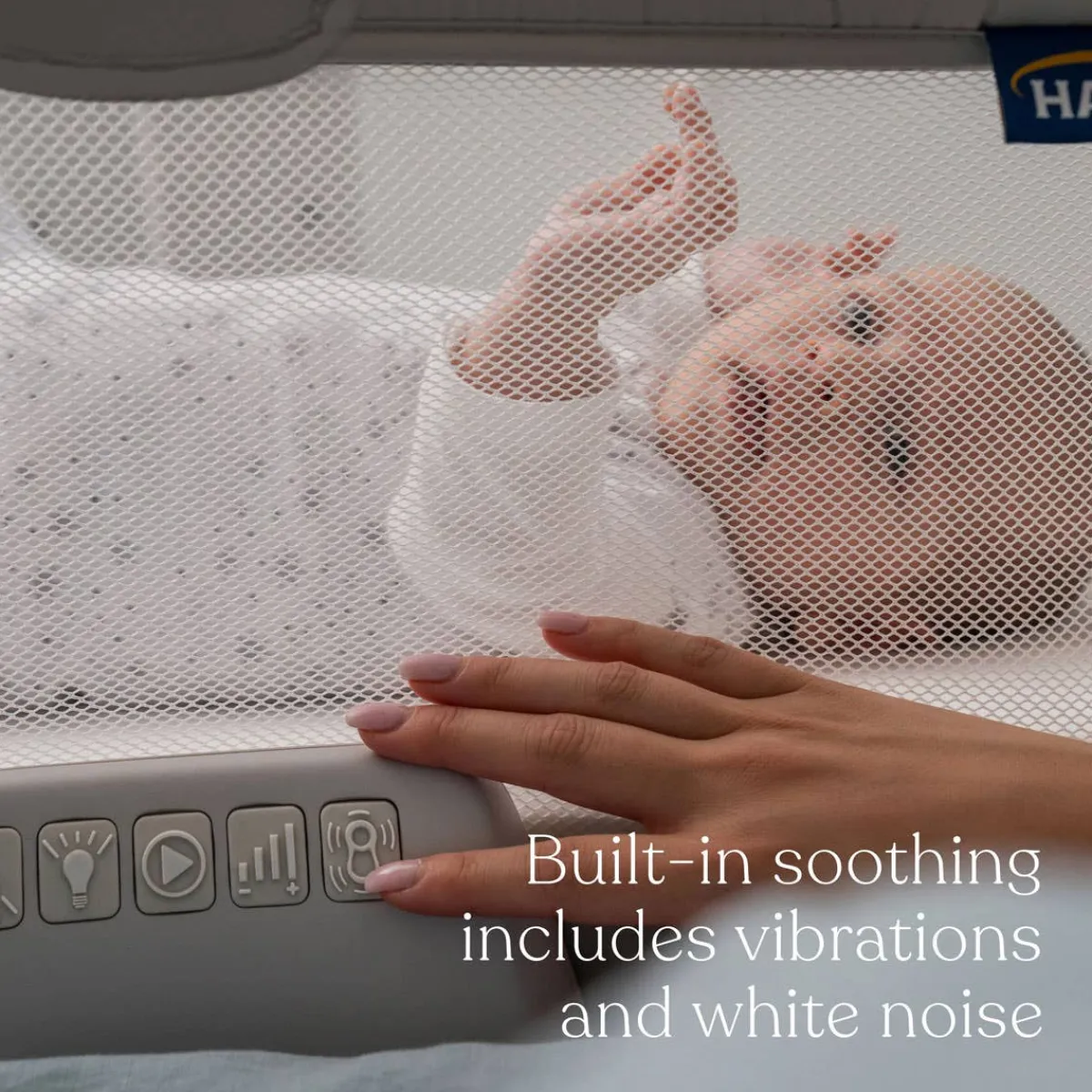 Bassinets-Halo BassiNest Soothing Swivel Sleeper 3.0 Soft Light Grey