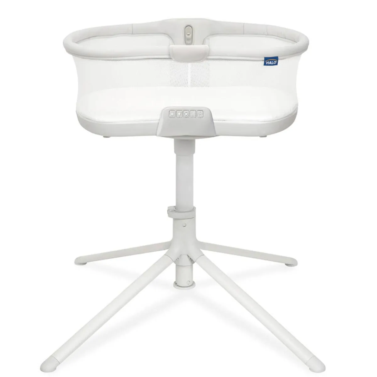 Bassinets-Halo BassiNest Soothing Swivel Sleeper 3.0 Soft Light Grey