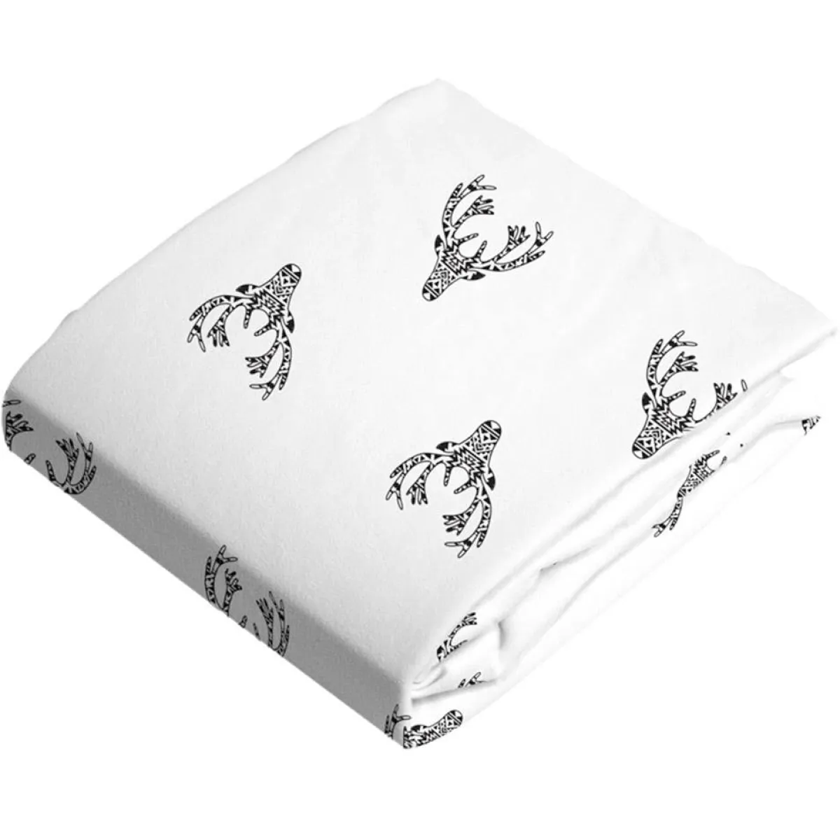 Bassinet Sheets-Kushies Bassinet Fitted Sheet Flannel (Print)