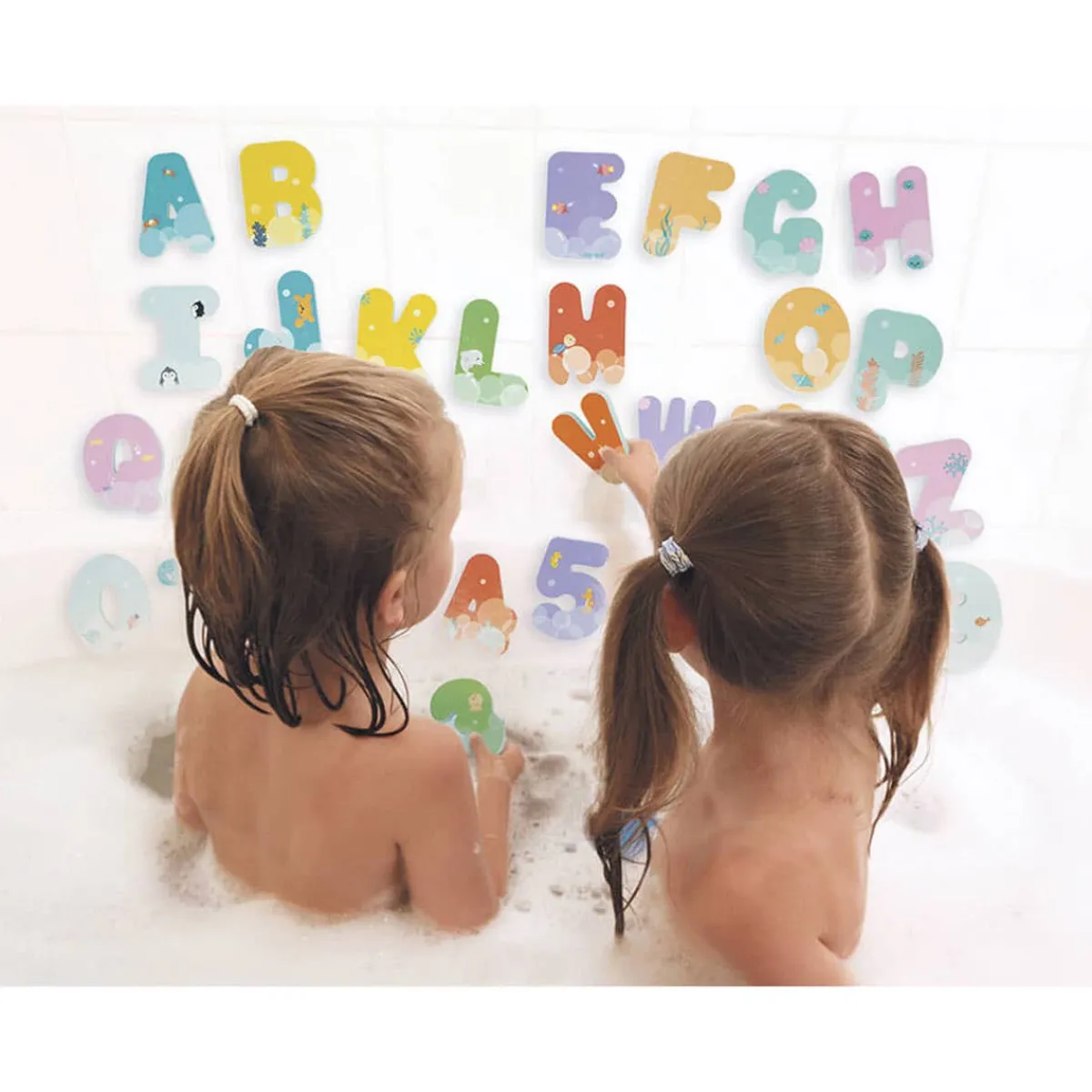 Play + Learn Toys|Bath Toys-Janod Bath Time Letters & Numbers