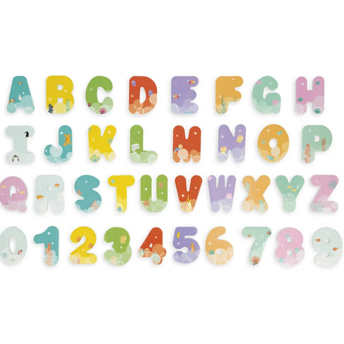 Play + Learn Toys|Bath Toys-Janod Bath Time Letters & Numbers