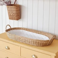Changing Pads + Covers|Change Trays + Pads-Olli Ella Bayu Changing Basket Straw